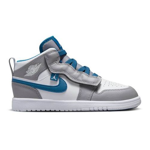 Giày Thể Thao Trẻ Em Nike PS Air Jordan 1 Mid AR6351-014 Màu Xanh Trắng Size 18.5-1
